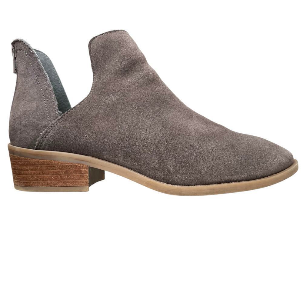 STEVE MADDEN Laramie Grey Suede Booties Women's Size 10 M